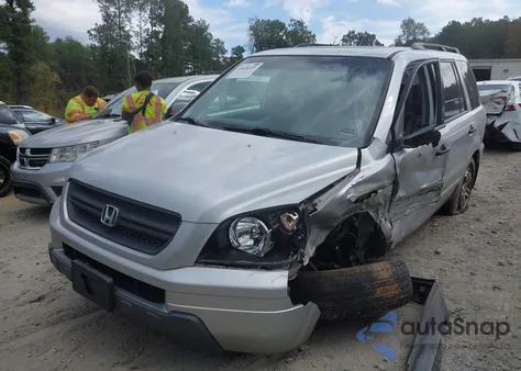 2005 Honda Pilot Ex-L z USA, uszkodzony, nr VIN 2HKYF18775H560701